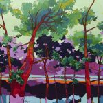 Warm arrangement with Iris & Plums