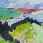 Warm arrangement with Iris & Plums