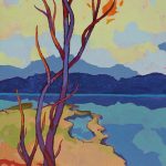 Warm arrangement with Iris & Plums