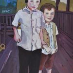 Warm arrangement with Iris & Plums