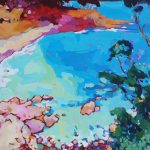 Warm arrangement with Iris & Plums