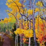 Warm arrangement with Iris & Plums