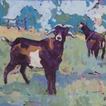 Warm arrangement with Iris & Plums