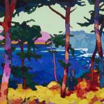 Warm arrangement with Iris & Plums