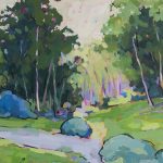 Warm arrangement with Iris & Plums