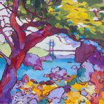 Warm arrangement with Iris & Plums