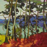 Warm arrangement with Iris & Plums