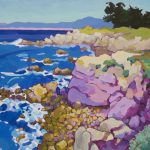 Warm arrangement with Iris & Plums