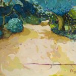 Warm arrangement with Iris & Plums