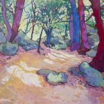 Warm arrangement with Iris & Plums